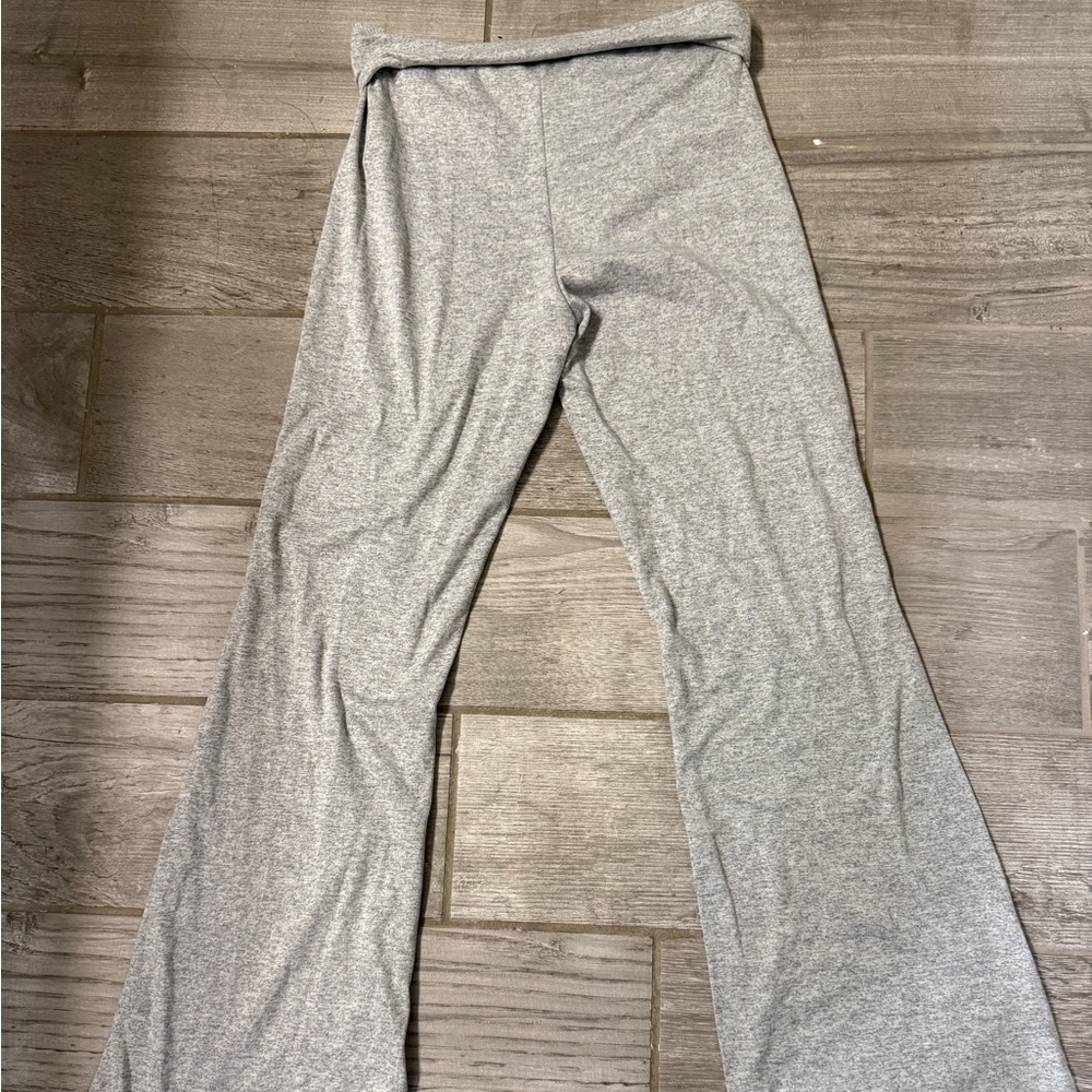 Gray Flared Pants